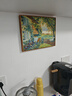 绮罗世界梵高装饰画 沙发墙三联画客厅 北欧卧室梵高莫奈风景油画餐厅 库库尔湖边别墅40*30木色 尺寸如图【可定制大尺寸】 框色如图【两件以上可以 实拍图