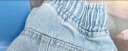 轩莱雅松紧腰弹力牛仔短裤男士宽松抽绳牛仔裤男夏季薄款五分裤外穿中裤 蓝色 XL 晒单实拍图