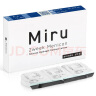 MIRU米如 美尼康 目立康硅水凝胶隐形眼镜 两周/双周抛6片装 425度 实拍图