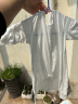 Aengbay昂贝 莫代尔婴儿睡衣夏季薄款空调服宝宝连体衣睡袋新生儿睡袍 白色 73cm（适合0-1岁） 晒单实拍图