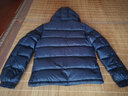 君羽户外鹅绒羽绒服男加厚保暖800高蓬秋冬男士面包服可收纳52115 宝蓝色-男款 S 推荐男120斤以下/女100斤以下 实拍图