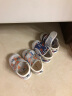 托姆贝克（ThomBaker）婴儿学步鞋夏季网鞋凉鞋透气男女宝宝鞋小童鞋1-3岁软底防滑鞋 灰色字母 17码 (内长13cm / 适合脚长12.5 实拍图