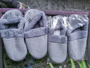 秋冬天穿的特大号男士拖鞋带后跟棉拖鞋包跟女保暖厚底新款毛毛鞋棉鞋外穿加绒 灰色-L包根 43-44 44-45适合穿 实拍图