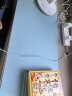 SANWA SUPPLY 大尺寸桌垫 大号电脑鼠标垫 办公游戏 可卷便携 防滑底 PU皮易清洁 便携 天蓝色 大号 桌垫(900x400mm) 实拍图