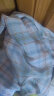 百图betu女装2024夏季新款衬衫纯棉格纹宽松透气长袖空调衫女2404T44 绿色格 M 晒单实拍图