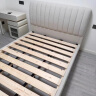 帕沙曼（pashaman）双人床落地北欧现代简约轻奢软包主卧布艺实木家具DA50611R 1.8米 实拍图