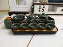 祥业哥窑功夫茶具整套装泡茶壶盖碗茶杯茶道六君子乔迁公司送礼伴手礼 哥窑八杯配茶罐青蛙+茶盘14头 实拍图