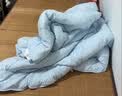水星家纺被子春秋被 空调夏凉被A类抗菌四季被子居家学生宿舍被芯 子母被【四季可用/浅蓝】爱丽丝 约6-10斤 150cm*210cm 实拍图