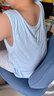 顶瓜瓜儿童背心莫代尔家居服男童内穿夏季薄款运动打底衫女宝宝无袖上衣 蓝色+灰色 160cm(建议体重85-100斤) 实拍图