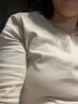 婧麒孕妇保暖内衣上衣秋衣秋裤套装月子服加绒秋冬产后哺乳睡衣女 肤色套装 XXL 实拍图