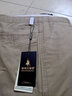 库迈思保罗男士休闲裤夏季薄款宽松纯棉高腰直筒裤休闲裤男中老年爸爸装长裤 卡其+米黄 31 （2尺4腰围） 实拍图