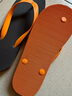 hippobloo河马泰国进口乳胶人字拖男女舒适防滑橡胶凉拖鞋海边沙滩ins潮拖 橙棕橙 43 (泰11.5) 实拍图