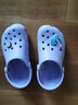 卡骆驰经典洞洞鞋儿童鞋户外休闲鞋凉鞋/206991/206990 淡紫色-530(含智必星) 30 (180mm) 实拍图