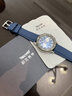 积优（JEAYOU）轻便运动表带橡胶表带适用浪琴康卡斯万国欧米茄海马300沛纳海宝珀百年灵帝舵豪利时万宝龙手表带 蓝色 21mm 针扣 实拍图