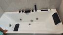 LAISSION【德国】亚克力家用一体无缝独立浴缸恒温冲浪按摩薄边1.3m-1.7米 空缸+五件套 1.27m 实拍图