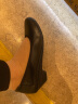 路施南真皮银行工作鞋女黑色单鞋舒适职业正装皮鞋上班鞋软底工鞋空姐鞋 黑色3.5cm加宽版(标配:单里037 38 晒单实拍图