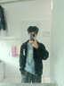 唐号灯芯绒外套男春秋ins潮牌衣服潮流春季港风青少年夹克高级感痞帅 黑色 3XL 实拍图
