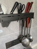 乐持家（LOCIKA）不锈钢刀架菜刀多功能置物架厨房用品壁挂式筷子筒刀具一体收纳架 单筒【6钩】40CM 实拍图