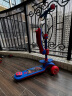 迪士尼（Disney）儿童滑板车可坐可滑二合一多功能学步车闪光可折叠升高蜘蛛侠 实拍图