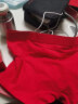 南极人儿童内裤男童女童平角裤95%棉质大红色本命年套装龙年12岁短裤头 儿童女大红内裤2条+袜子2双 160（建议体重70-85斤） 实拍图
