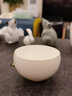 聚御瓷品茗杯潮汕家用功夫茶杯套装羊脂玉白瓷小茶杯陶瓷喝茶杯子闻香杯 罗汉主人杯[7.5*6cm]115ml1只 实拍图
