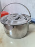 HUYO316不锈钢猪油罐食品级厨房家用装油盆耐高温可加热大容量储油桶 316猪油罐+304盖+提手【中号】 实拍图