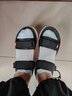 回力女鞋透气凉鞋新款夏季学生百搭平底时尚一字带仙女风沙滩鞋 黑色 37 实拍图
