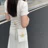CinvaiKrose官方店小c&k手机包包女包斜挎包链条单肩挎包生日七夕情人节礼物 米白色【送女友老婆女生礼物走心】 实拍图