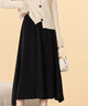 雪茜曼美拉德半身裙女春秋季遮胯高腰a字显瘦欧棉绒伞裙时尚百褶长裙 实拍图