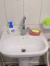 桂松洗手盆立柱盆家用洗手池洗脸盆一体式陶瓷洗脸池卫生间台盆小户型 下水配件E款【54*42】高 80cm 实拍图