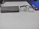 暴龙（BOLON）25年新款近视眼镜框简约时尚明星同款光学镜眉架轻钛架商务6105 银色/透灰 BJ6105B16 防蓝光1.60 实拍图