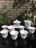 石茗堂景德镇手绘陶瓷功夫茶具套装青花整套家用办公茶杯送节日礼物贺礼 青花山水10头 10件 实拍图