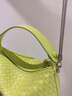 BOYCLN 手提包女 小众真皮编织枕头包牛皮链条斜挎包小包简约通勤糖果包 果绿 实拍图