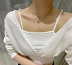 法蔻（farcoko）彩金色双环项链女莫比乌斯锁骨链玫瑰金走心七夕情人节礼物送女友 【全国仓】玫瑰金色-莫比乌斯 实拍图