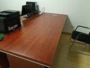 紫木林 中式老板桌办公桌组合含储物柜 简约现代办公室家具大班台 2.2米（古典红） 实拍图