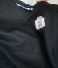真维斯（Jeanswest） 圆领卫衣男女同款秋冬季加绒加厚保暖宽松休闲长袖套头潮牌上衣 摇粒 黑色 JSWL口袋泰迪熊_K 3XL 实拍图