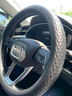 方向盘套真皮四季通用整张牛皮汽车把套专车专用 奥迪a4l A6L A8L Q2L Q3 Q5L 纯黑色 实拍图