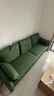锐例北欧轻奢科技布沙发小户型双人客厅卧室公寓办公室布艺小沙发 墨绿色猫抓皮【耐刮耐磨】  192cm 大三人位(配3抱枕) 实拍图
