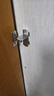 山河工品免打孔90度门扣直角锁推拉门移门插销房门锁扣不锈钢搭扣门栓 90度小号免打孔两用 实拍图