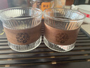 忆壶茶（YIHUTEA）茶杯玻璃品杯家用品茗杯防烫玻璃杯子功夫主人杯喝茶水杯 150ML竖纹杯2只装 实拍图