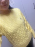 森马（Semir）森柔毛衫|毛衣女绞花温柔宽松2024冬圆领刺绣套头衫109724107002 实拍图