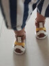 拉拉猪夏天新款儿童凉鞋男童机能鞋幼儿女宝宝小童鞋子婴儿防滑软底学步鞋1-3岁2一 棕色 20码/内长13.5cm(适合脚长13cm) 实拍图