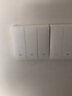 峥果 米家APP智能无线遥控墙壁开关家用小爱WiFi远程双控制面板免布线 米家开关K5 三键 零火线 白色 实拍图