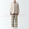 MUJI女式 抓绒 开衫 家居服 睡衣上衣单件外套 FD1IVC3A 浅米色 XL（165/92A） 实拍图