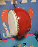 网童奇贝牛皮鼓儿童小鼓大鼓专业堂鼓锣鼓乐器鼓战鼓儿童敲鼓玩具打鼓婴儿 6寸牛皮鼓20*14cm（2-4岁）+快板+红沙锤 实拍图