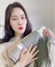玖慕（JIUMU）纯羊毛围巾女冬季披肩女士秋冬保暖围脖生日圣诞礼物礼盒装 SZ006 牛油果绿 实拍图
