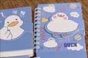 四季年华魔术贴扣口袋本便携卡通线圈手账小本子小学生便携随身记作业记事螺旋线圈本班级课堂奖励奖品礼物 四本-萌萌加油鸭 无规格 实拍图