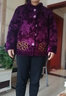 安贞雪中老年女装妈妈装冬装棉服冬季老年人女士喜庆老奶奶装棉衣LY367 紫色套装 2XL 建议95-110斤 实拍图