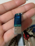 闪迪（SanDisk） u盘 高速USB3.0 CZ73 金属定制U盘刻字创意车载优盘 商务办公U盘 情侣定制款（黑+蓝） 64G 实拍图
