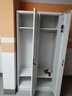 今丰 二门更衣柜铁皮柜寄存包柜员工柜储物柜宿舍柜暖白色带锁加厚款 实拍图